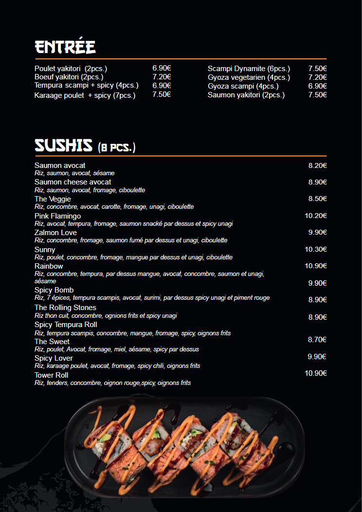 Menu page 2