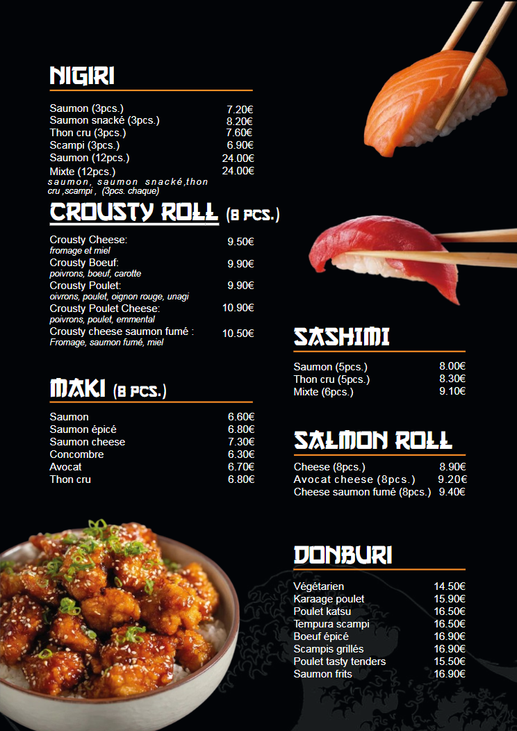 Menu page 3